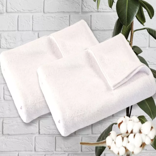 Набір рушників махрових 2 шт ЯР-400 2 сорт 70х140 см білий ТМ Ярослав